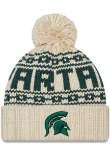 New Era Michigan State Spartans White Sport Womens Knit Hat