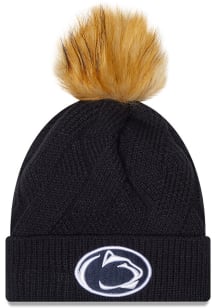 New Era Penn State Nittany Lions Navy Blue Snowy Womens Knit Hat