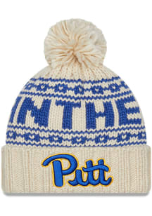 New Era Pitt Panthers White Sport Womens Knit Hat