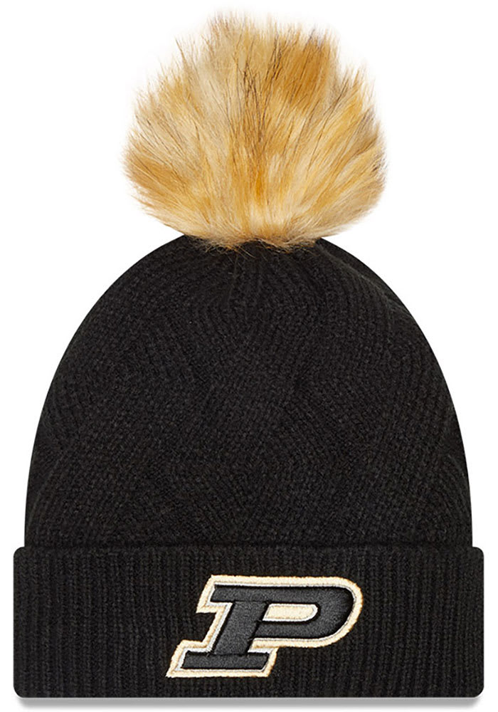 Las Vegas Raiders '47 Women's Elsa Cuffed Knit Hat with Pom - Black