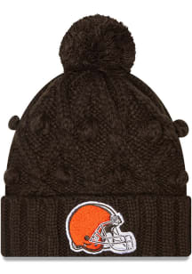 New Era Cleveland Browns Brown Toasty Womens Knit Hat