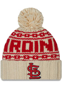 New Era St Louis Cardinals White Snowy Womens Knit Hat