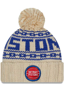 New Era Detroit Pistons White Sport Womens Knit Hat