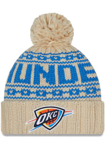New Era Oklahoma City Thunder White Sport Womens Knit Hat
