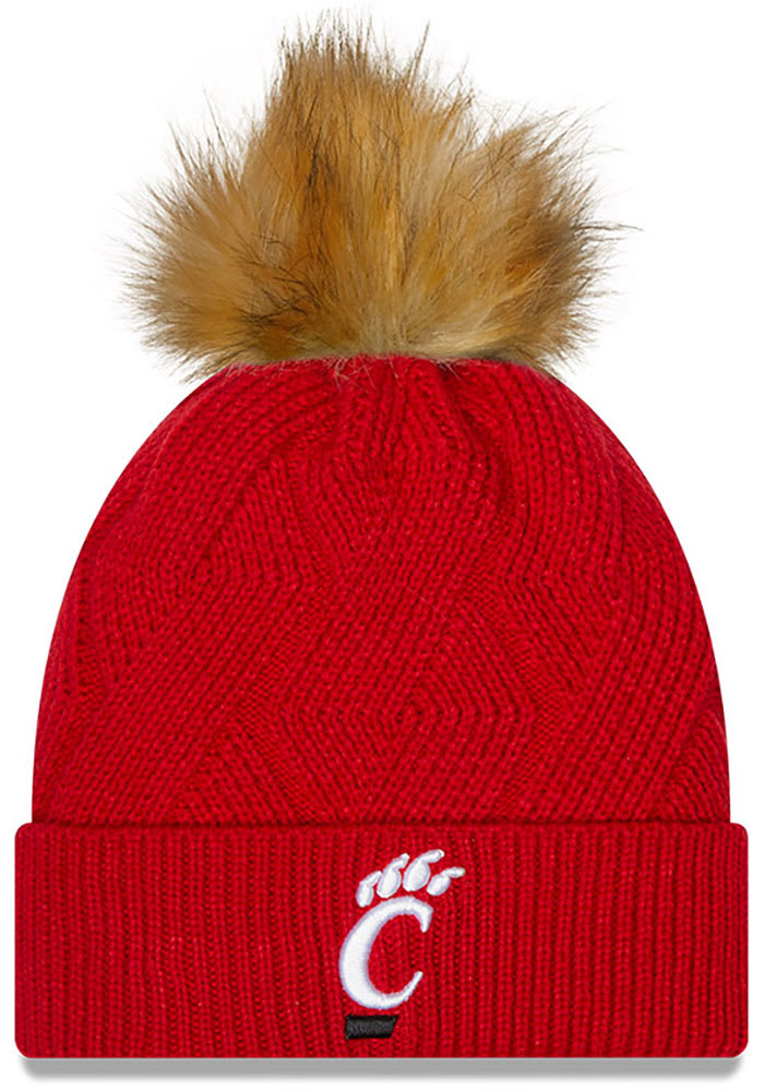 New Era Cincinnati Bearcats Red Snowy Womens Knit Hat
