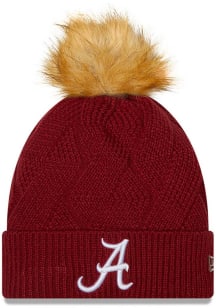 New Era Alabama Crimson Tide Red Snowy Womens Knit Hat