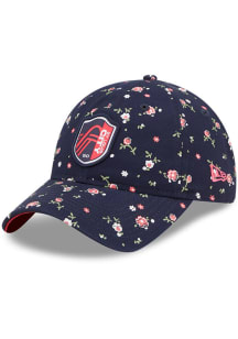 New Era St Louis City SC Navy Blue Floral 9TWENTY Womens Adjustable Hat