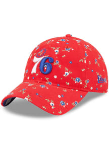 New Era Philadelphia 76ers Blue Floral 9TWENTY Womens Adjustable Hat