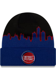 New Era Detroit Pistons Black 2022 Tip Off Mens Knit Hat