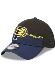 New Era Indiana Pacers Mens Black 2022 Tip Off 39THIRTY Flex Hat