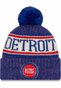 New Era Detroit Pistons Blue NE18 Sport Mens Knit Hat