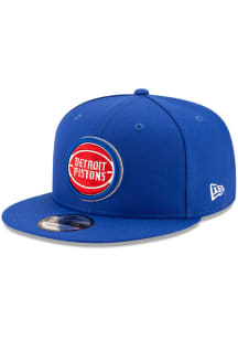 New Era Detroit Pistons Blue Primary Logo 9FIFTY Mens Snapback Hat