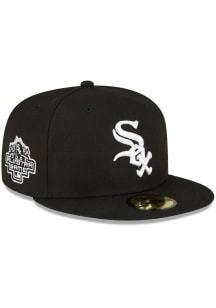 New Era Chicago White Sox Mens Black Side Patch 59FIFTY Fitted Hat