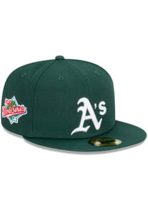 New Era Oakland Athletics Mens Green Patch Up 59FIFTY Fitted Hat
