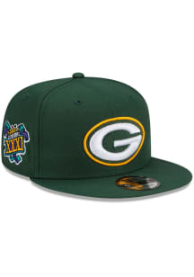 New Era Green Bay Packers Green Patch Up 9FIFTY Mens Snapback Hat