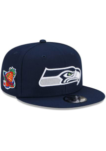 New Era Seattle Seahawks Navy Blue Patch Up 9FIFTY Mens Snapback Hat