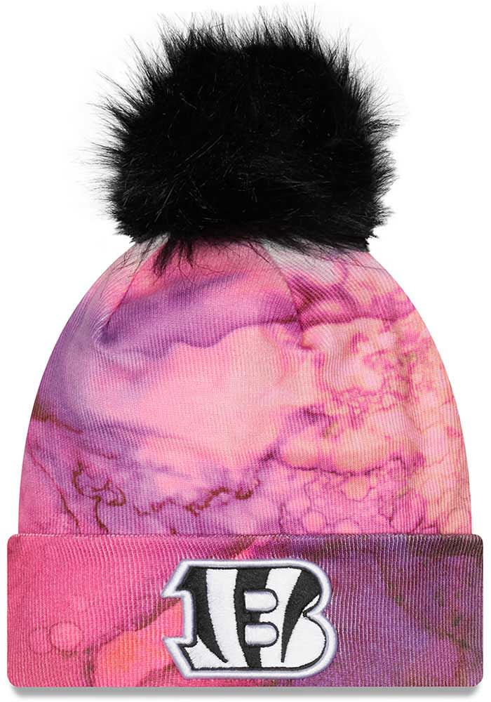 The Bengals NFL Beanie with Faux Fur Pom