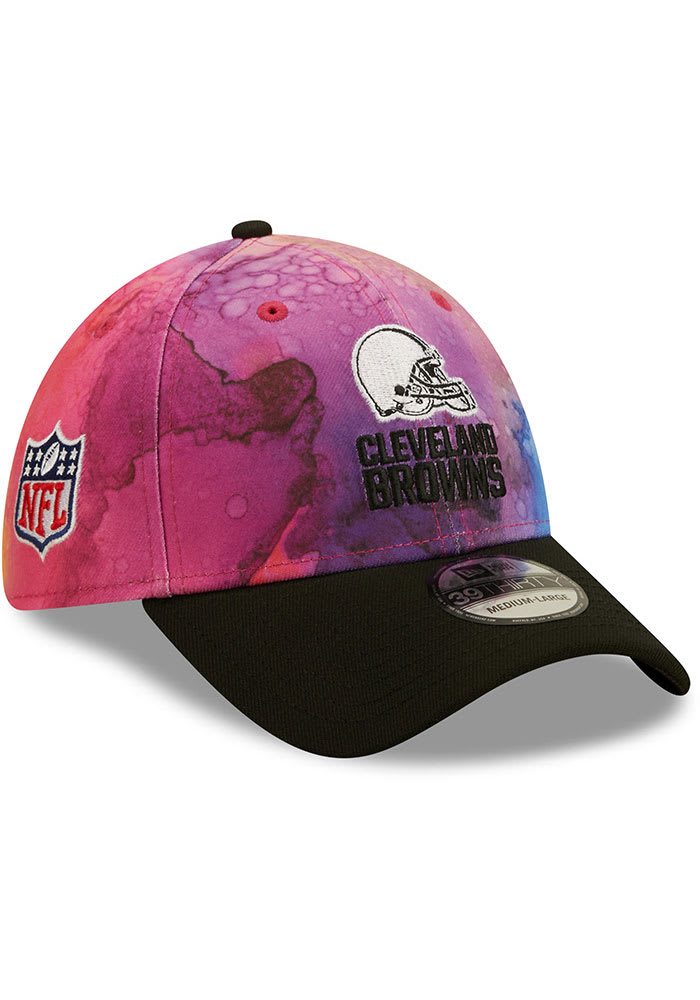 New Era Cleveland Browns Mens Pink 2022 Crucial Catch 39THIRTY Flex Hat