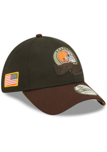 New Era Cleveland Browns Mens Black 2022 Salute to Service 39THIRTY Flex Hat