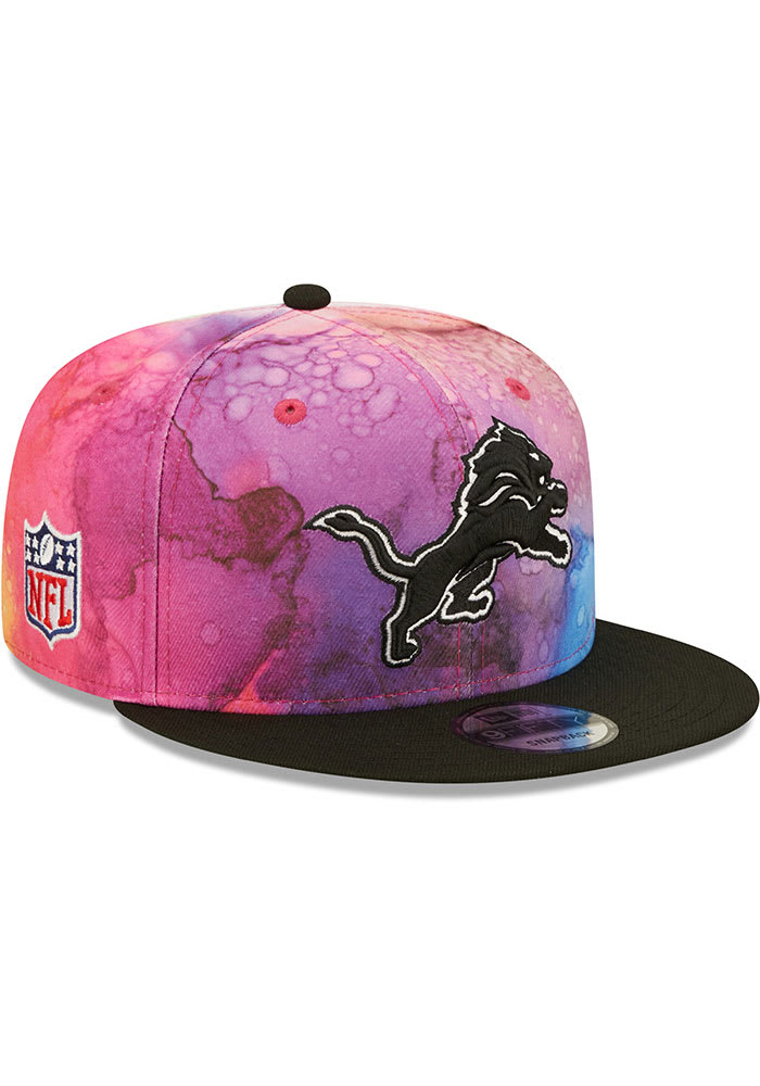 New Era Detroit Lions Pink 2022 Crucial Catch 9FIFTY Mens Snapback Hat