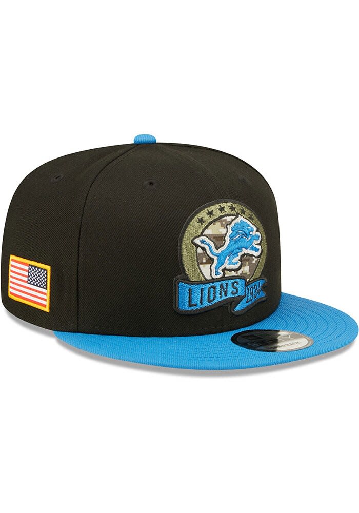 Detroit Lions military appreciation ribbon SGA Black Snapback Hat