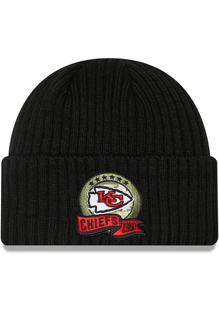 Kansas City Chiefs New Era Black Knit Hat