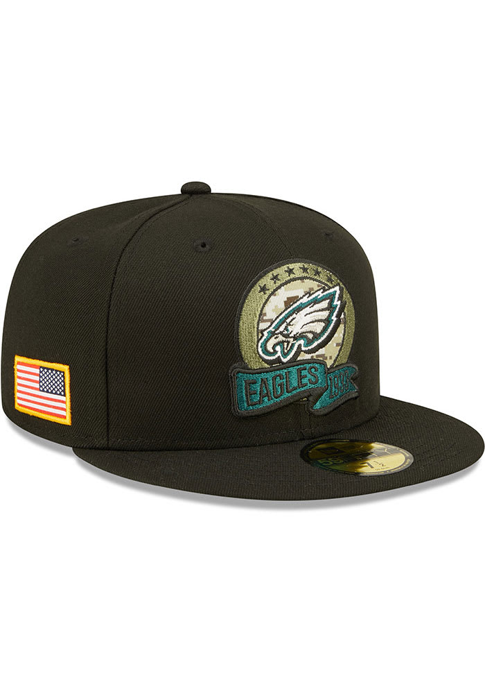 Men's New Era Black Philadelphia Eagles 2022 Salute To Service