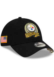New Era Pittsburgh Steelers 2022 Salute to Service 9TWENTY Adjustable Hat - Black