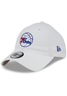 New Era Philadelphia 76ers Casual Classic Adjustable Hat - White