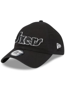 New Era Philadelphia 76ers White Logo Alt Casual Classic Adjustable Hat - Black
