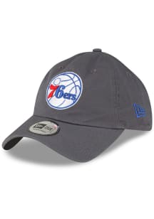New Era Philadelphia 76ers Alt Casual Classic Adjustable Hat - Graphite