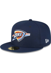 New Era Oklahoma City Thunder Mens Blue Basic 59FIFTY Fitted Hat