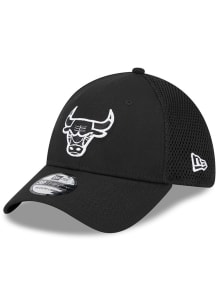 New Era Chicago Bulls Mens Black Neo 39THIRTY Flex Hat