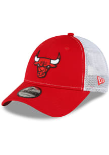 New Era Chicago Bulls Trucker 9FORTY Adjustable Hat - Red