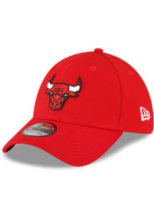 New Era Chicago Bulls Mens Red Team Classic 39THIRTY Flex Hat