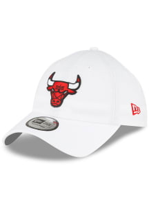 New Era Chicago Bulls Casual Classic Adjustable Hat - White
