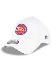 New Era Detroit Pistons Casual Classic Adjustable Hat - White