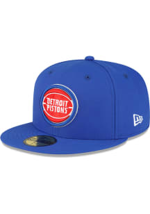 New Era Detroit Pistons Mens Blue Basic 59FIFTY Fitted Hat