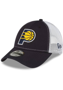 New Era Indiana Pacers Trucker 9FORTY Adjustable Hat - Navy Blue
