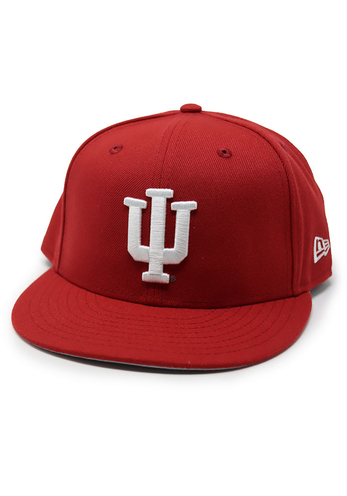 New Era Indiana Hoosiers Mens Red Basic 59FIFTY Fitted Hat
