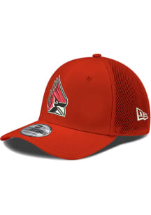 New Era Ball State Cardinals Mens Red Neo 39THIRTY Flex Hat