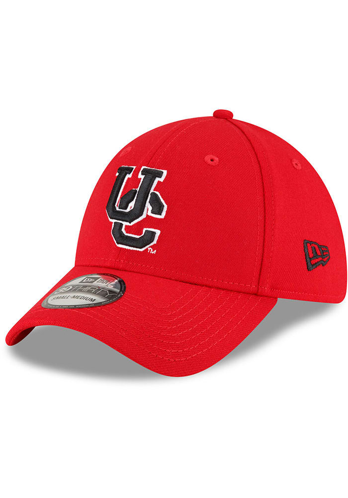 New Era Cincinnati Bearcats Mens Red Retro Team Classic 39THIRTY Flex Hat