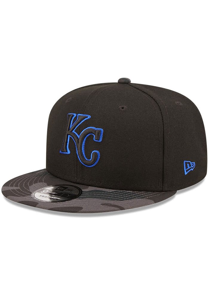 Kansas City Royals New Era Trucker 9FIFTY Snapback Hat - Black