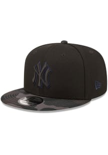 New Era New York Yankees Black Camovize 9FIFTY Mens Snapback Hat