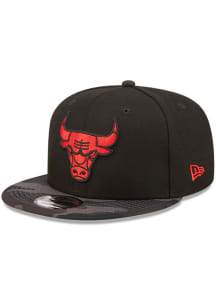 New Era Chicago Bulls Black Camovize 9FIFTY Mens Snapback Hat