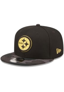New Era Pittsburgh Steelers Black Camovize 9FIFTY Mens Snapback Hat