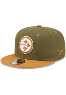 New Era Pittsburgh Steelers Olive 2T Color Pack  9FIFTY Mens Snapback Hat