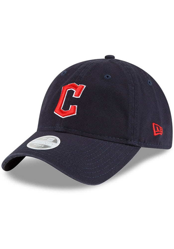 New Era Cleveland Guardians Navy Blue W Core Classic 2.0 9TWENTY Womens Adjustable Hat