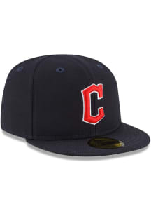 New Era Cleveland Guardians Navy Blue Road My 1st 59FIFTY Youth Fitted Hat