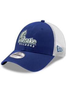 New Era Drake Bulldogs Trucker 9FORTY Adjustable Hat - Blue